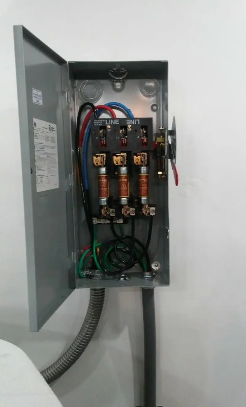 Three-phase disconnect switch installed for Electrical Wiring & Rewiring in North Branch