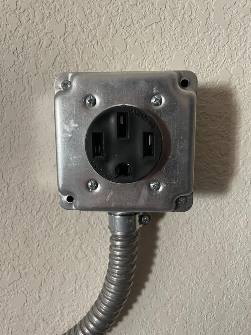 NEMA 14-50 outlet installed for Electrical Panel Upgrade in North Branch